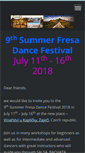 Mobile Screenshot of fresadancefestival.com