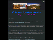 Tablet Screenshot of fresadancefestival.com